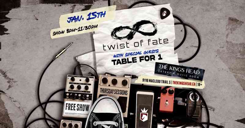 Twist of Fate with guests Table for 1 at The King's Head