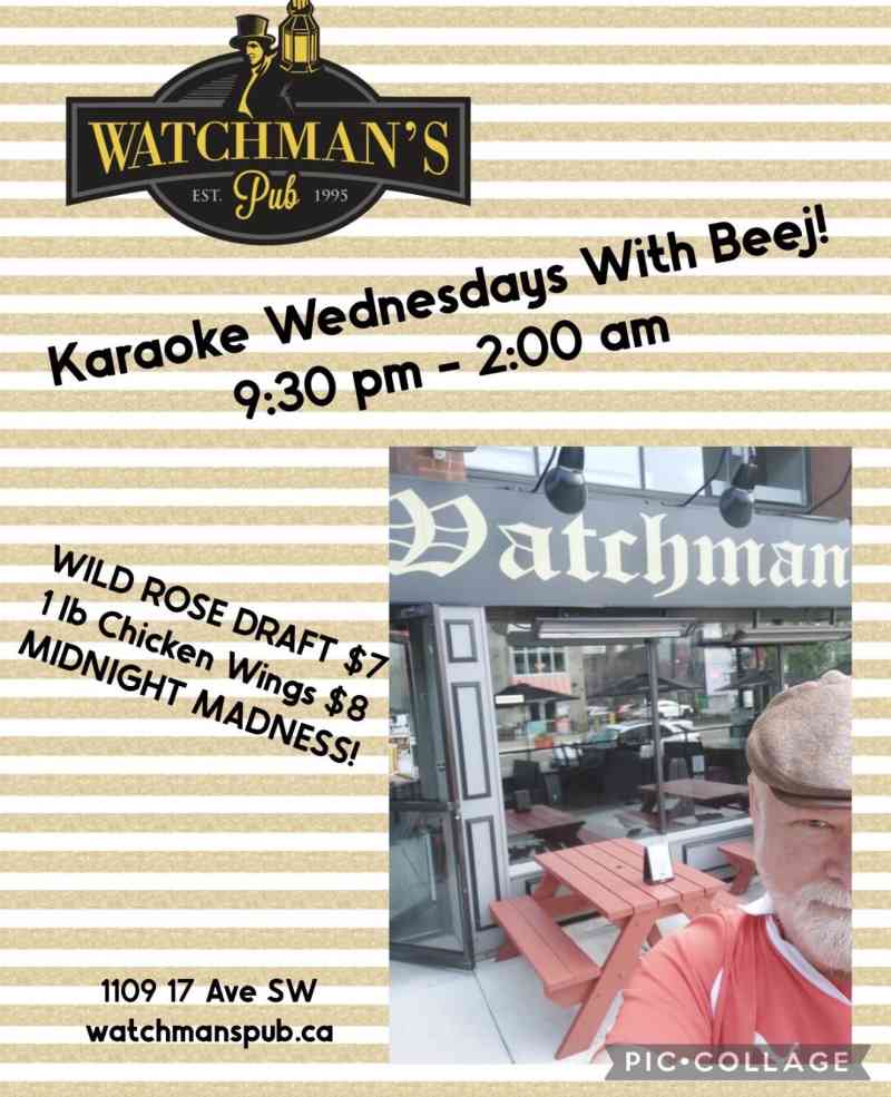 Karaoke at Watchman&rsquo;s Tonight